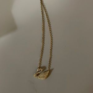 Swarovski necklace gold